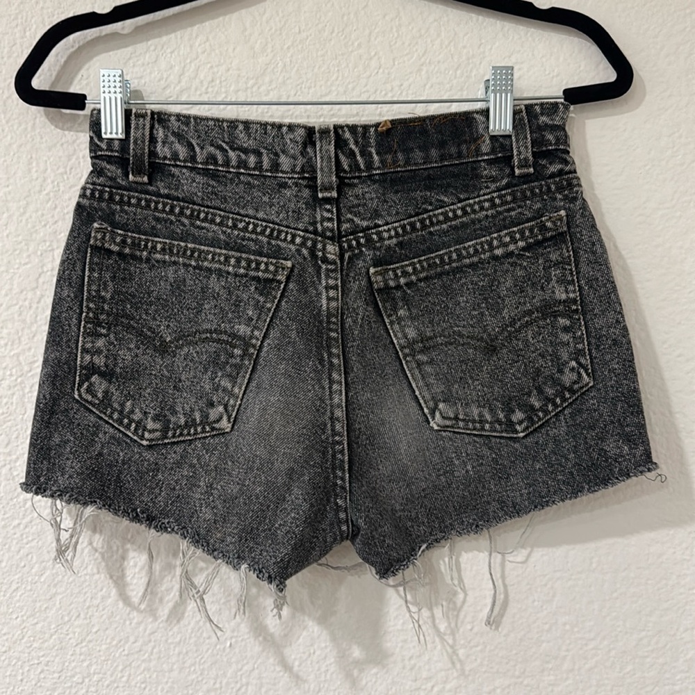 Levis Womens Vintage Acid Wash Denim Shorts